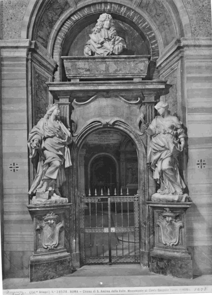 Roma - Chiesa di S. Andrea della Valle. Monumento al Conte Gaspare Tiene.