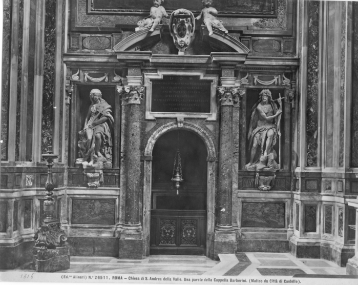 Roma - Chiesa di S. Andrea della Valle. Una parete della Cappella Barberini.