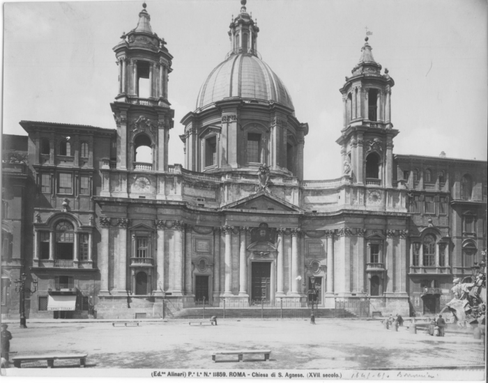 Roma - Chiesa di S. Agnese. (XVII secolo.)