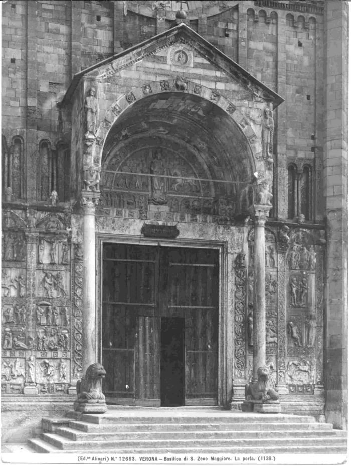 Verona - Basilica di S. Zeno Maggiore. La porta (1139)