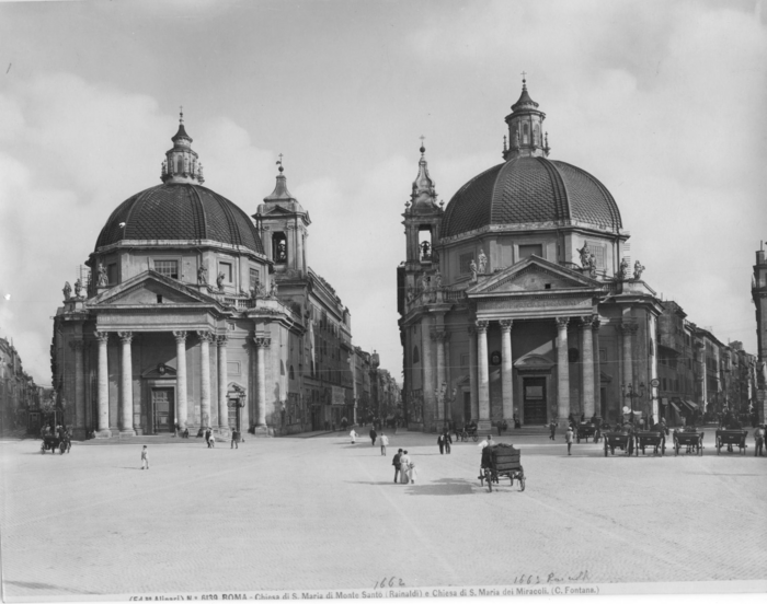 Roma - Chiesa di S. Maria di Monte Santo e Chiesa di S. Maria dei Miracoli.