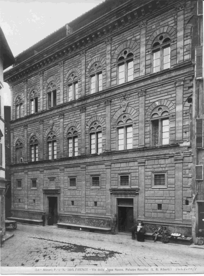 Firenze - Via della Vigna Nuova. Palazzo Rucellai