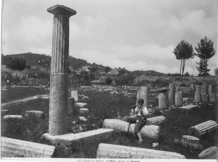 Olympie (Grèce). Le Gymnase.