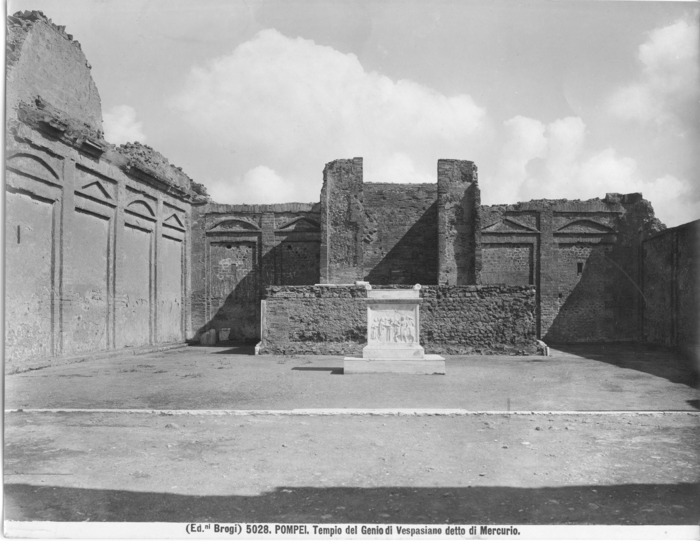 Pompei - Tempio del Genio di Vespasiano detto di Mercurio