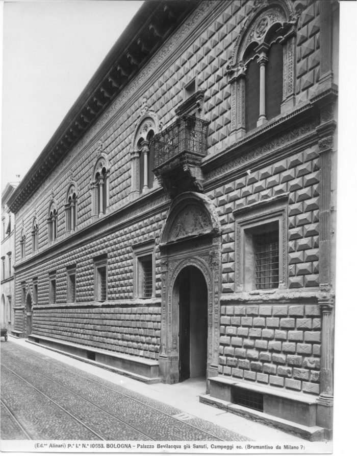 Bologna - Palazzo Bevilacqua già Sanuti, Campeggi, ec.