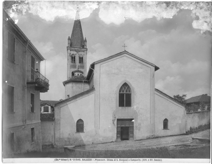 Saluzzo (Piemonte) - Chiesa di S. Giovanni e campanile (XIV e XV secolo)