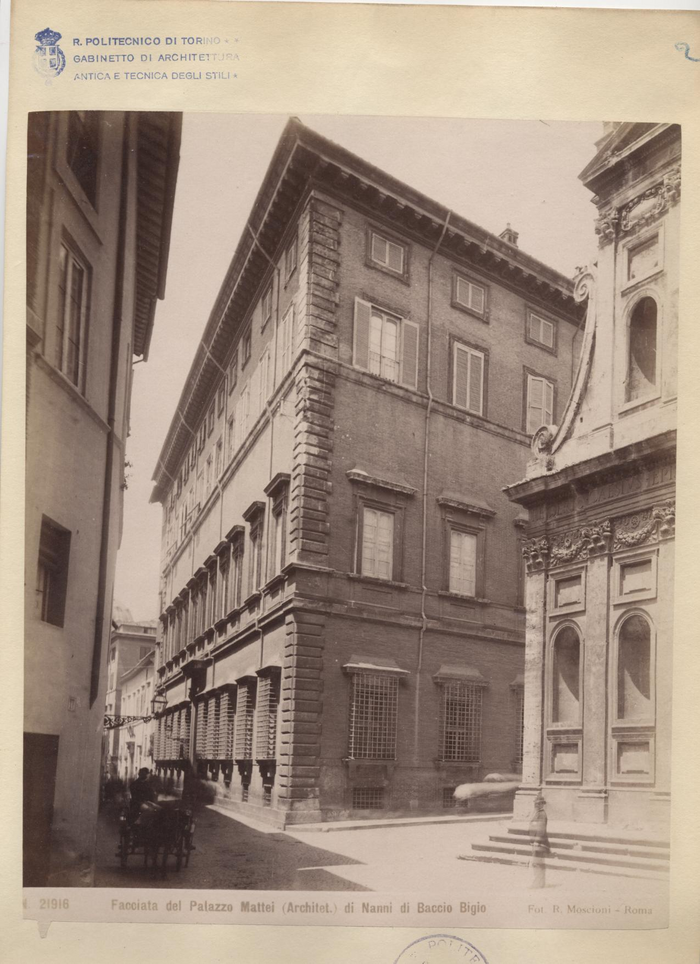 Facciata del Palazzo Mattei (Architet.) di Nanni di Baccio Bigio