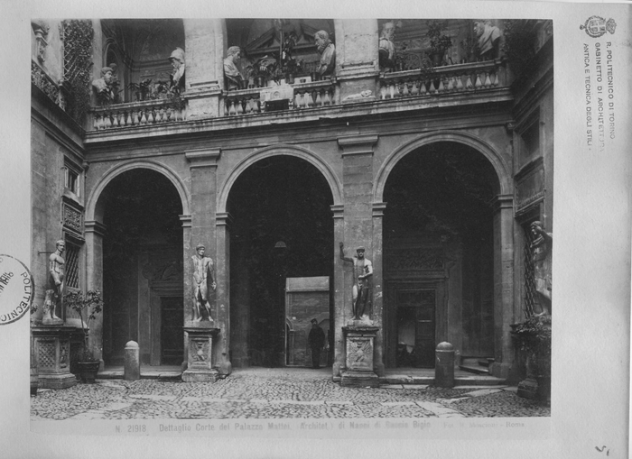 Dettaglio Corte del Palazzo Mattei (Architet.) di Nanni di Baccio Bigio