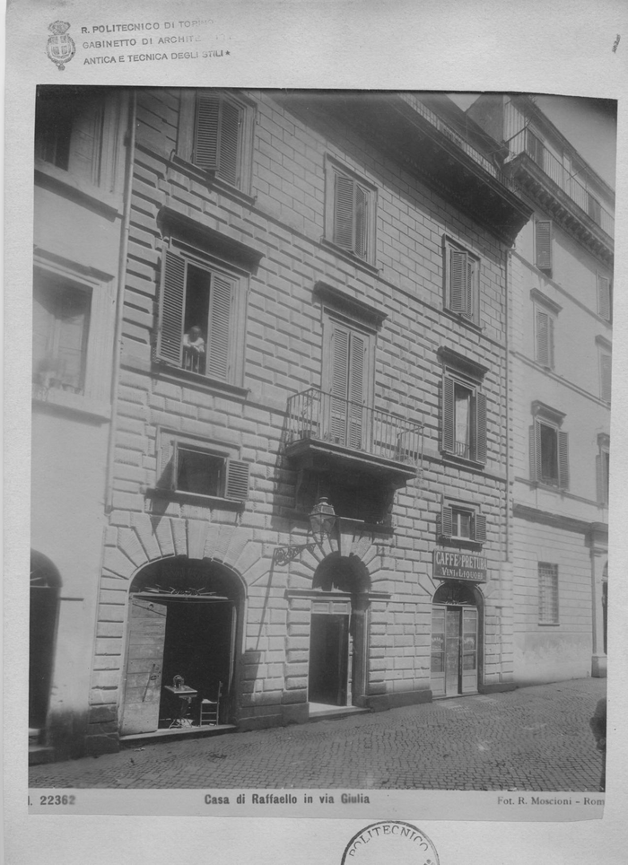 Casa di Raffaello in via Giulia - Fot. R. Moscioni - Roma