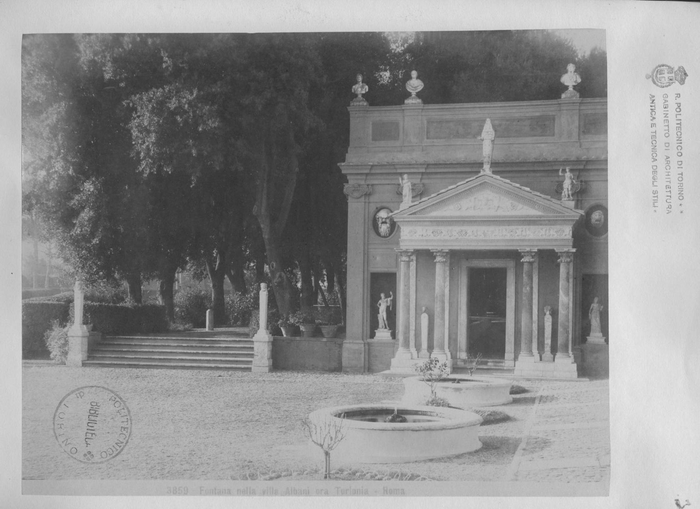 Fontana nella villa Albani ora Torlonia - Roma