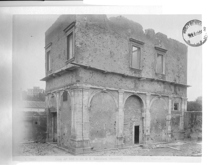 Casa del 500 in via di S. Sebastiano (demolita)