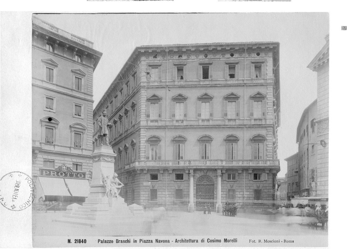 Palazzo Braschi in Piazza Navona - Architettura di Cosimo Morelli - Fot. R. Moscioni - Roma