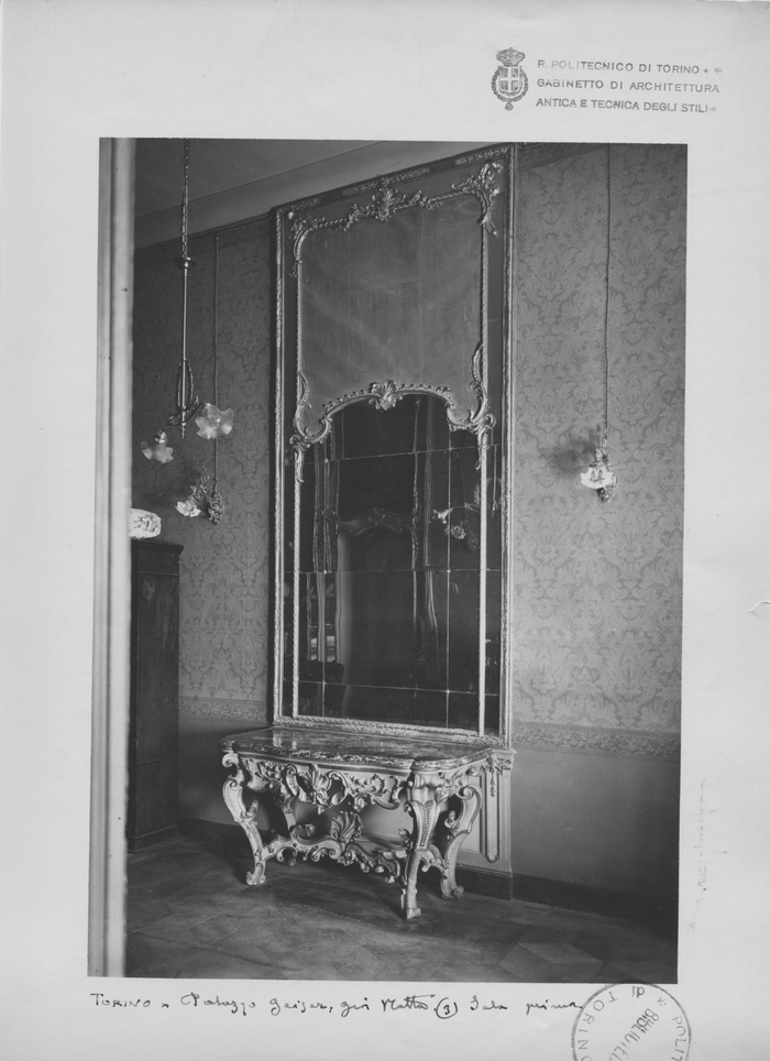 TORINO. Palazzo Geisser, già Matta. 3 Sala prima