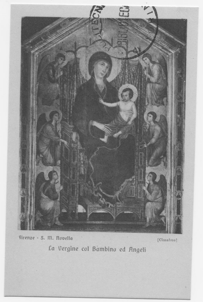 La Vergine col Bambino ed Angeli (Cimabue) - (Firenze - S.M. Novella)