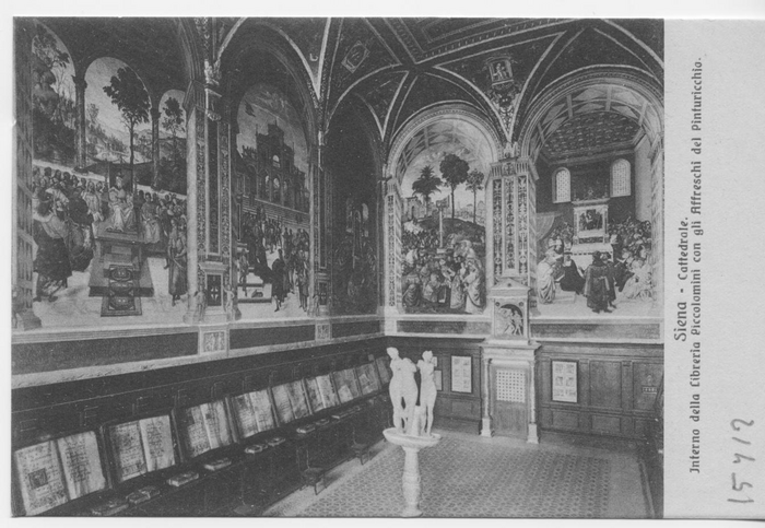 Interno della Libreria Piccolomini con gli affreschi del Pinturicchio - (Siena - Cattedrale)