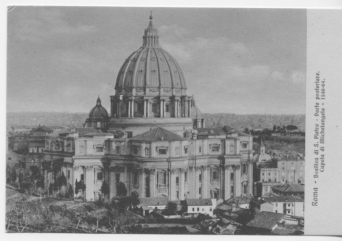 Roma - Basilica di S. Pietro - Parte posteriore. Cupola di Michelangelo - 1546-64