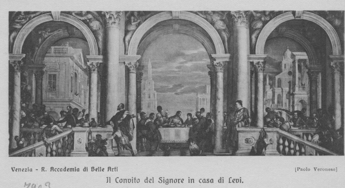 Il Convito del Signore in casa di Levi (Paolo Veronese) - (Venezia - R. Accademia di Belle Arti)