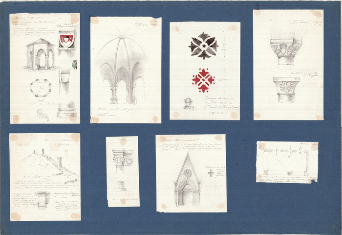 Brayda B. R., Caraglio, Dronero, edifici pubblici, 1883