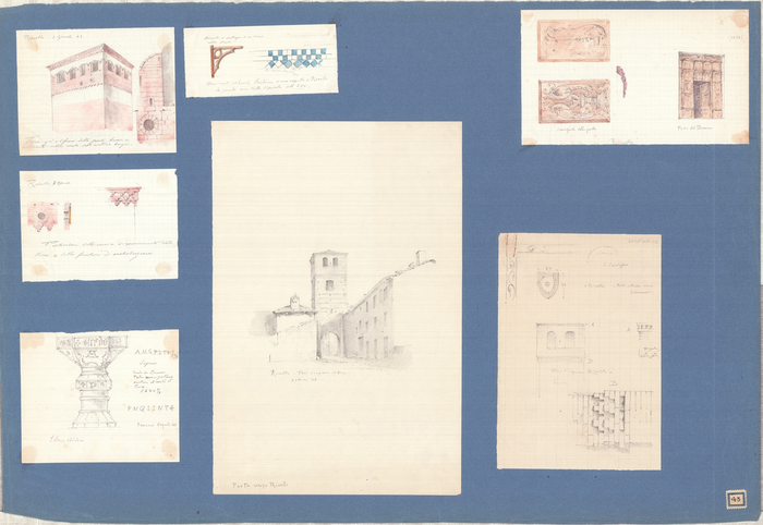 Brayda B. R., Revello, Fossano, Rivalta, edifici pubblici e particolari costruttivi