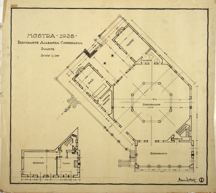 MOSTRA 1928/RISTORANTE ALLEANZA COOPERATIVA, Piante