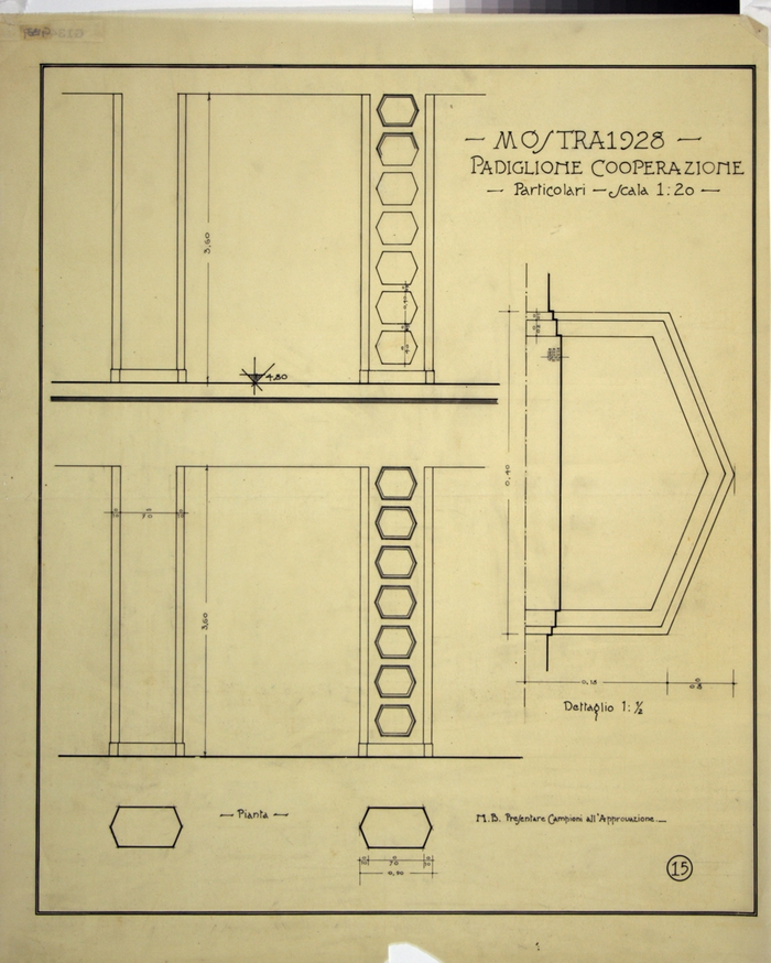 MOSTRA 1928/PADIGLIONE COOPERAZIONE, Particolari