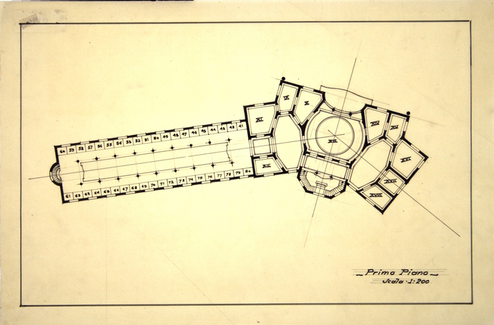 ESPOSIZIONE 1928 A TORINO, Pianta del Piano Primo