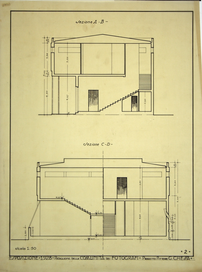 ESPOSIZIONE * 1928 * TORINO * PADIGLIONE DELLA COMUNITA' DEI FOTOGRAFI * progetto pittore G. CHESSA, Sezioni