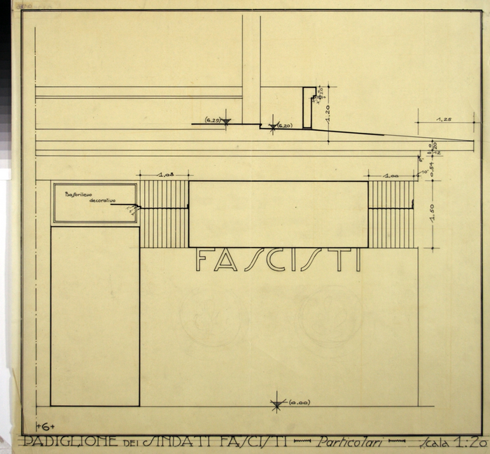 PADIGLIONE DEI SINDACATI FASCISTI - PARTICOLARI