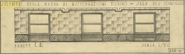 SOCIETA' REALE MUTUA DI ASSICURAZIONI TORINO - SALA DEL CONSIGLIO, Parete C.D.