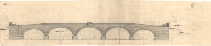 Ponte sul Po a Moncalieri, prospetto