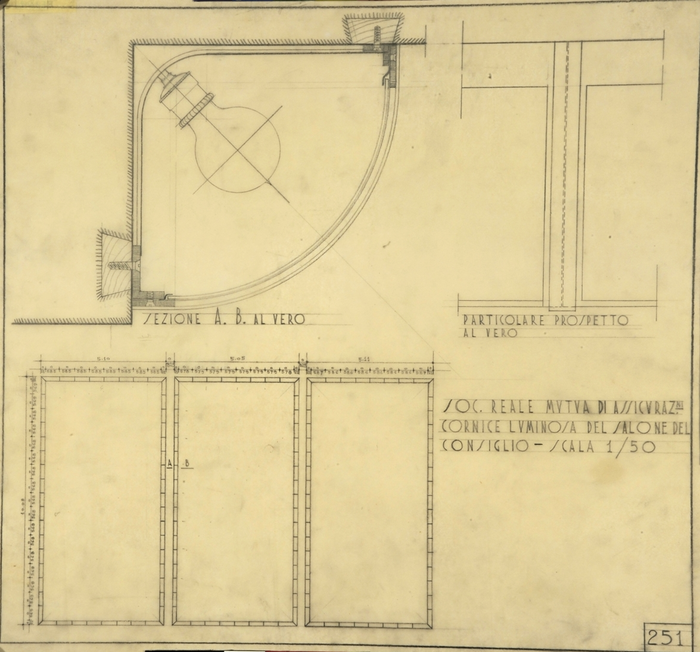 SOC. REALE MUTUA DI ASSICURAZ.NI/CORNICE LUMINOSA DEL SALONE DEL/C0NSIGLIO