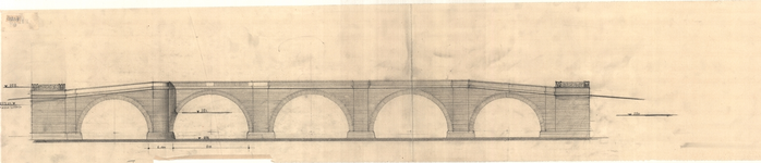 Ponte sul Po a Moncalieri, prospetto