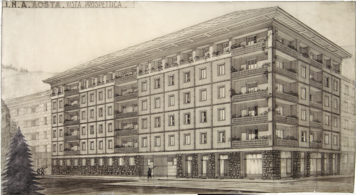 I.N.A. AOSTA, Vista prospettica