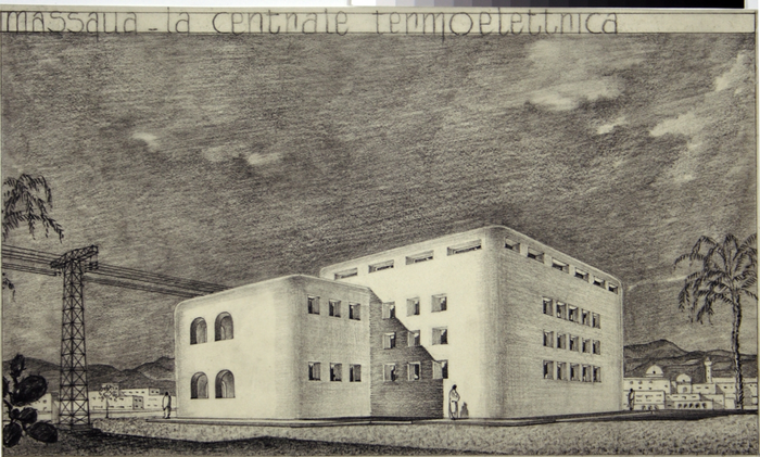 Massaua. La Centrale termoelettrica, vista