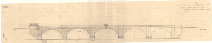 Ponte sul Po a Moncalieri, prospetto