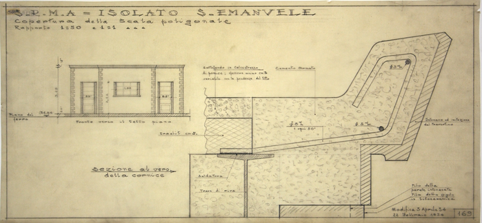 ISOLATO/S. EMANUELE , copertura della scala poligonale