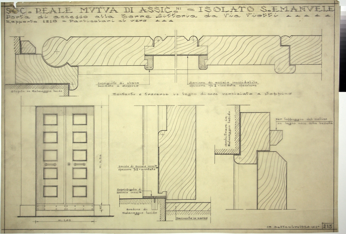 ISOLATO/S. EMANUELE , porta di accesso alla Torre Littoria da Via Viotti