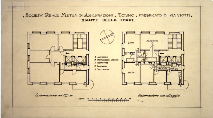 Piante della torre