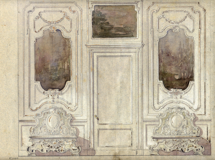 [Carlo Musso], bozzetto per la decorazione di un ambiente, s.d.