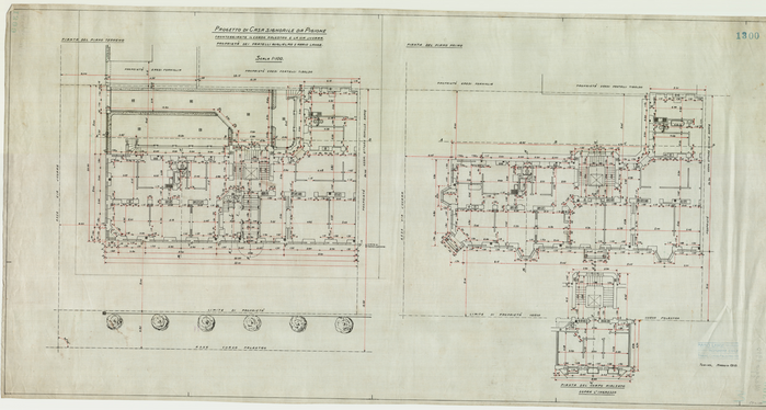 Lange, CASA SIGNORILE DA PIGIONE - PROPRIETA' G. e M. LANGE - Torino, PROGETTO DI CASA SIGNORILE DA PIGIONE, 1300, Maggio 1910