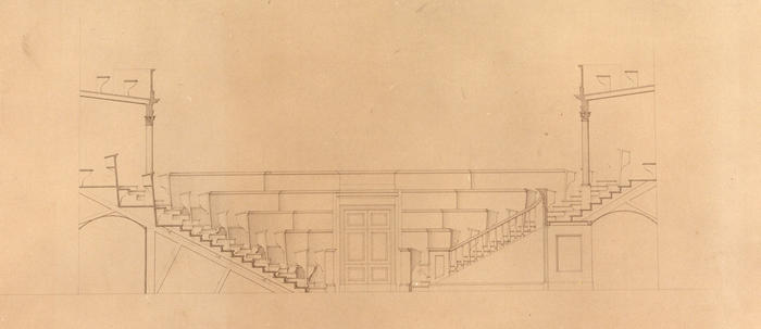 Melano Ernst, aula del Senato Subalpino in Palazzo Madama, sezione