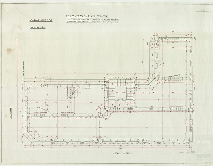 Lange, CASA SIGNORILE DA PIGIONE - PROPRIETA' G. e M. LANGE - Torino, CASA SIGNORILE DA PIGIONE, 1354, Luglio 1912