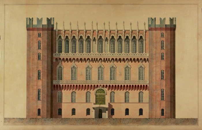 Melano Ernest, Palazzo Madama, prospetto est