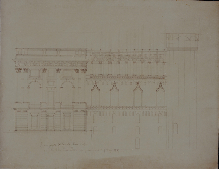 Melano Ernst, Palazzo Madama, prospetto sud