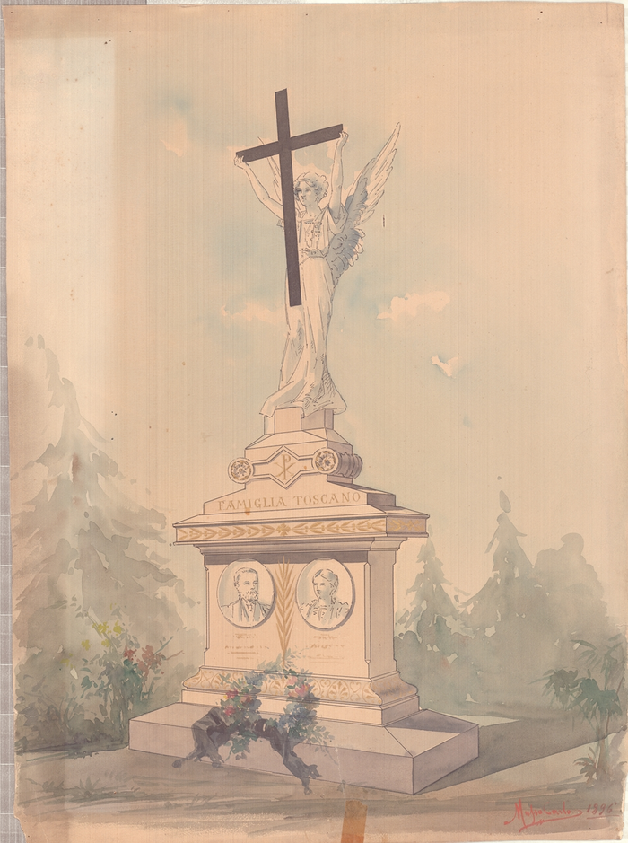 Carlo Musso, bozzetto per la tomba Toscano, s.d.