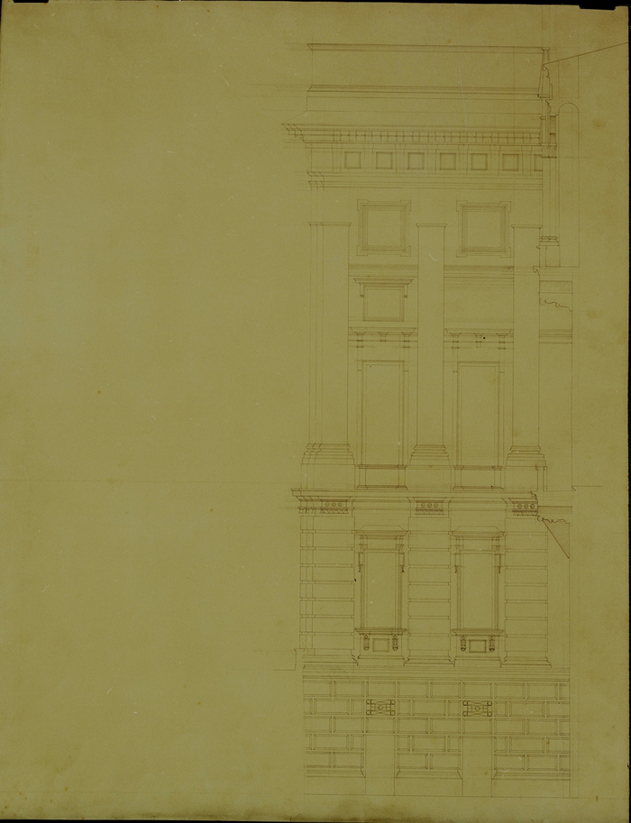 Melano Ernst, Palazzo Madama, prospetto est