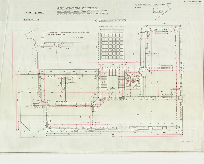 Lange, CASA SIGNORILE DA PIGIONE - PROPRIETA' G. e M. LANGE - Torino, CASA SIGNORILE DA PIGIONE, 1355, Agosto 1912