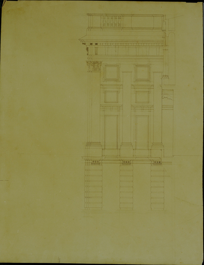 Melano Ernst, Palazzo Madama, prospetto est
