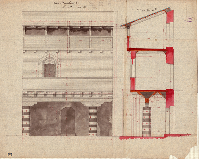 Brayda B. R., casa Aschieri a Bussoleno, 1883