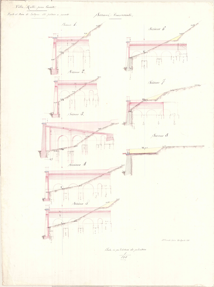 Enrico Petiti, Villa Ratti, particolari, 1885